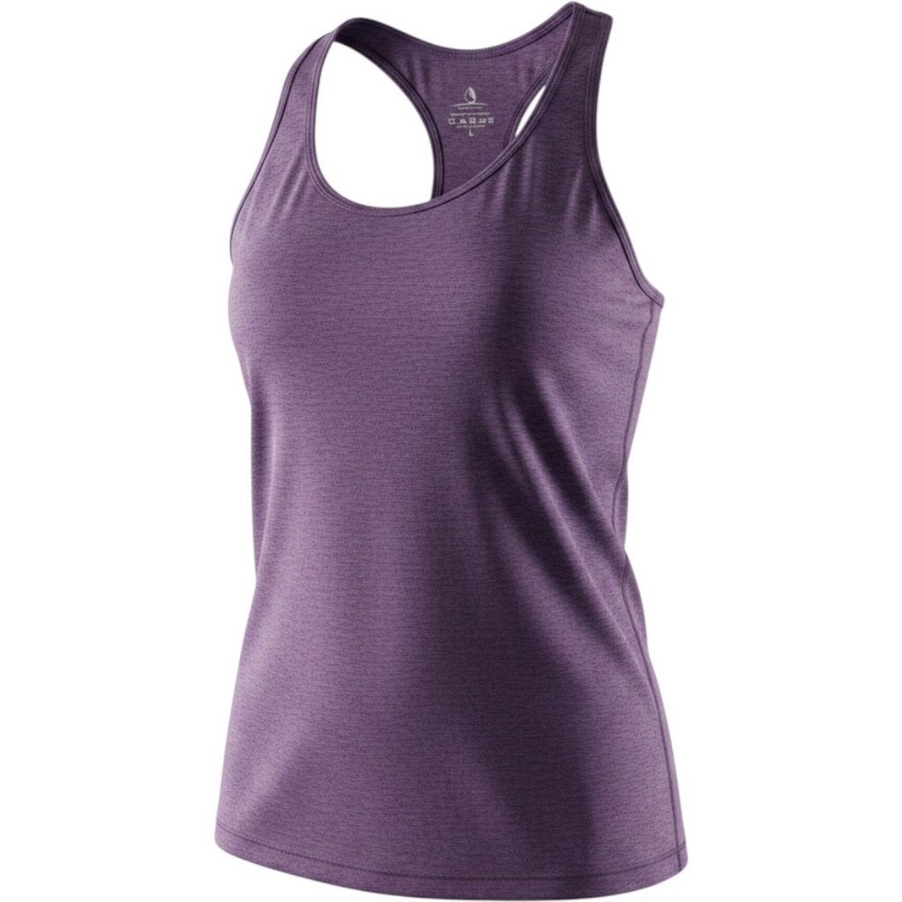 Icyzone Women's Purple Racerback Tank Top Scoop Neck‎ Athletic Fit Size L